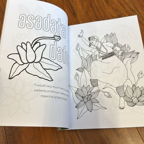 NWT Blooming in Motion Coloring Book Amber Barbee Pickens Black History - Picture 4 of 6